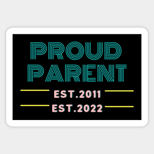 Proud Parent EST. Sticker